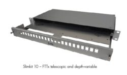 Sub Rack:ELMA typ SLIMKIT 10-FTTX 10-210; Distributor for fiber optic cable ter - Sub Rack: ELMA 19sub-rack Slimkit 10-FTTX